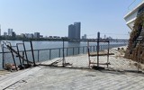 Cận cảnh bến du thuyền bỏ hoang ở bên bờ sông Hàn