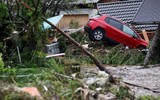 Chùm ảnh lũ lụt kinh hoàng ở Slovenia