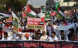 Chùm ảnh thế giới lên án cuộc chiến ở Gaza nhân Ngày Nhân quyền thế giới 