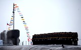 Chùm ảnh Tổng thống Putin dự lễ tiếp nhận 2 tàu ngầm hạt nhân ‘không có đối thủ’