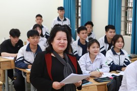 Cô Nguyễn Hằng Nga - Tổ trưởng bộ môn Ngữ văn, Trường THPT Hoài Đức B (Hà Nội). Ảnh: TG