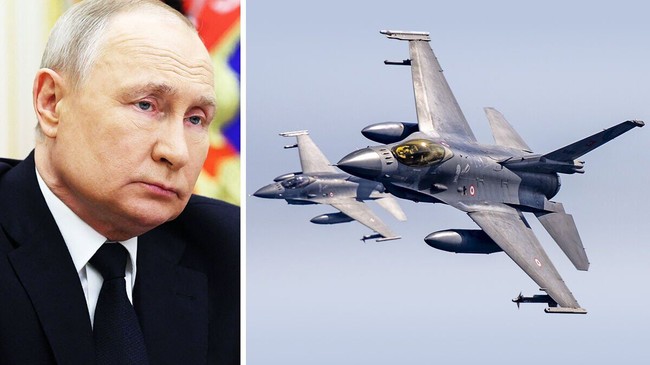 Tổng thống Putin cảnh báo tiêu hủy tiêm kích F-16 tại các sân bay NATO 