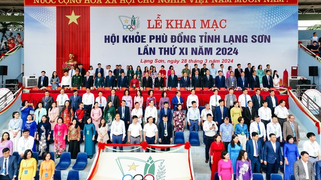 Lễ khai mạc Hội khỏe Phù Đổng tỉnh Lạng Sơn lần thứ XI năm 2024 được tổ chức sáng 28/3.