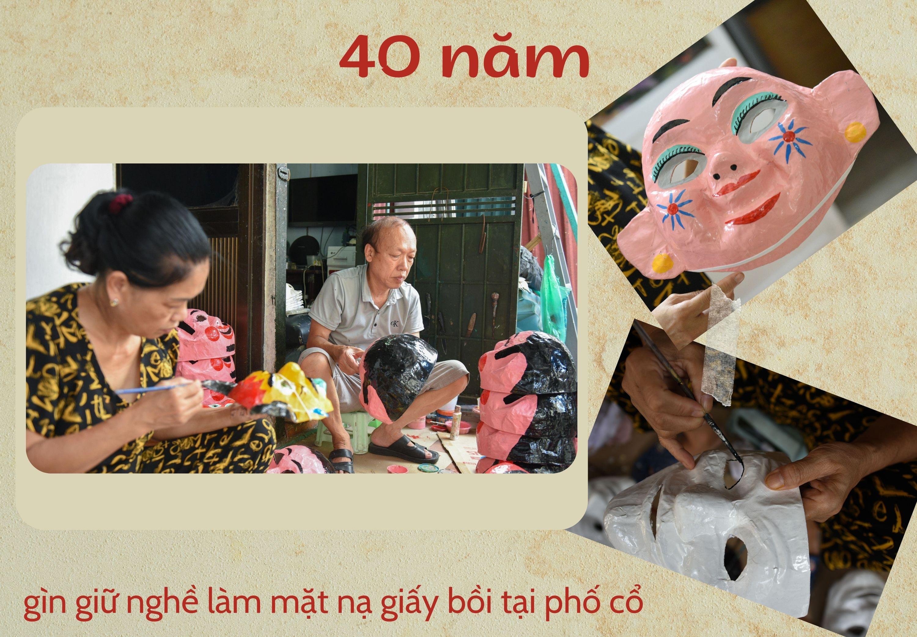 40 năm giữ nghề mặt nạ giấy bồi tại phố cổ Hà Nội