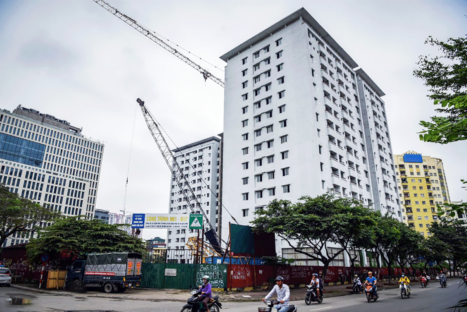 Dự án nhà tái định cư N01-D17 Duy Tân (phường Dịch Vọng Hậu, Cầu Giấy, Hà Nội).