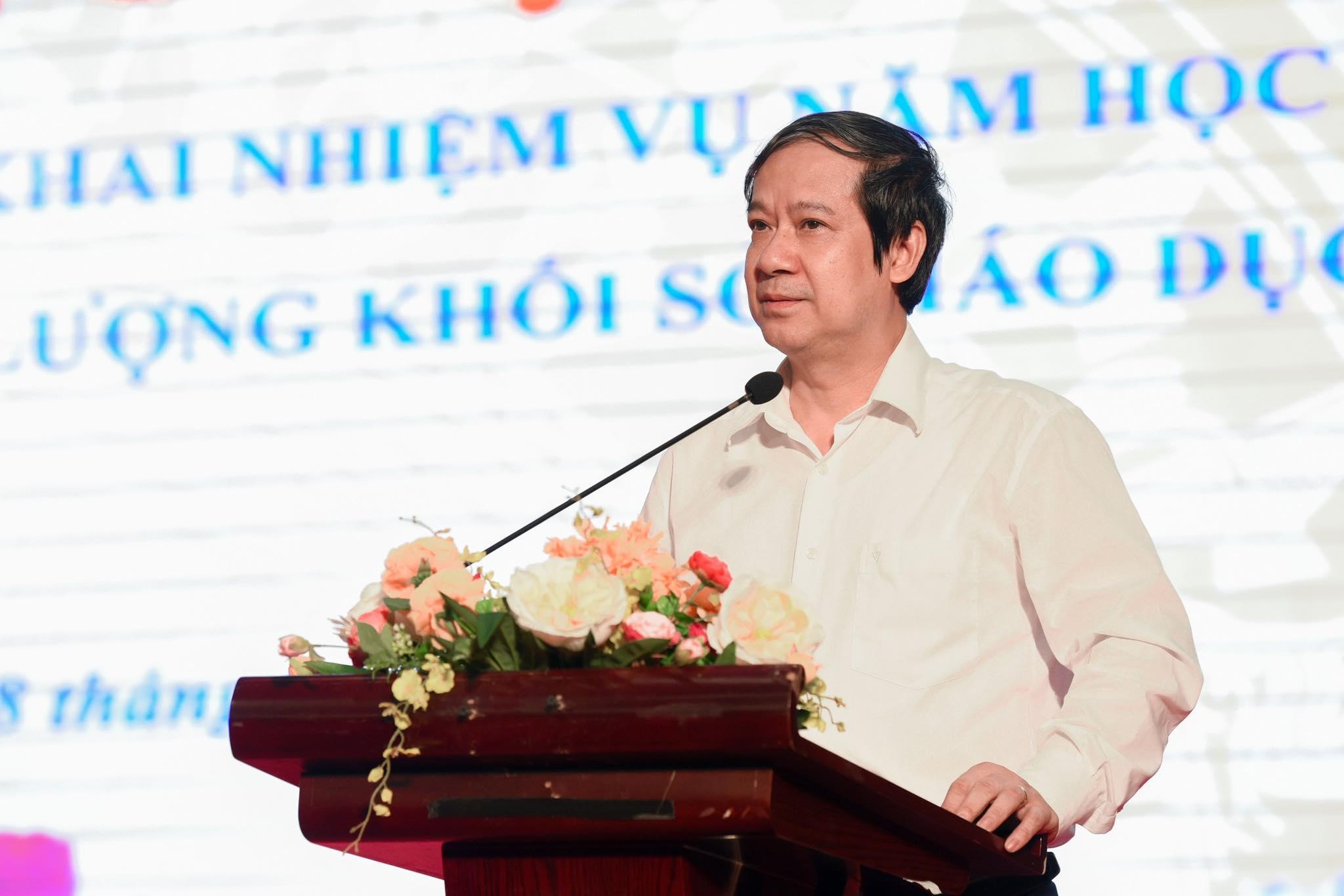 Bộ trưởng Bộ GD&ĐT Nguyễn Kim Sơn phát biểu khai mạc Hội nghị
