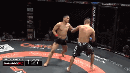 Kỳ lạ khoảnh khắc 2 võ sĩ đấm nhau knock-out cùng lúc 