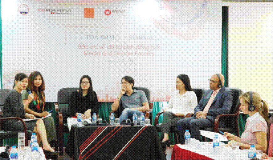 Tọa đàm Báo chí về bình đẳng giới được tổ chức hồi tháng 5/2018 tại Hà Nội