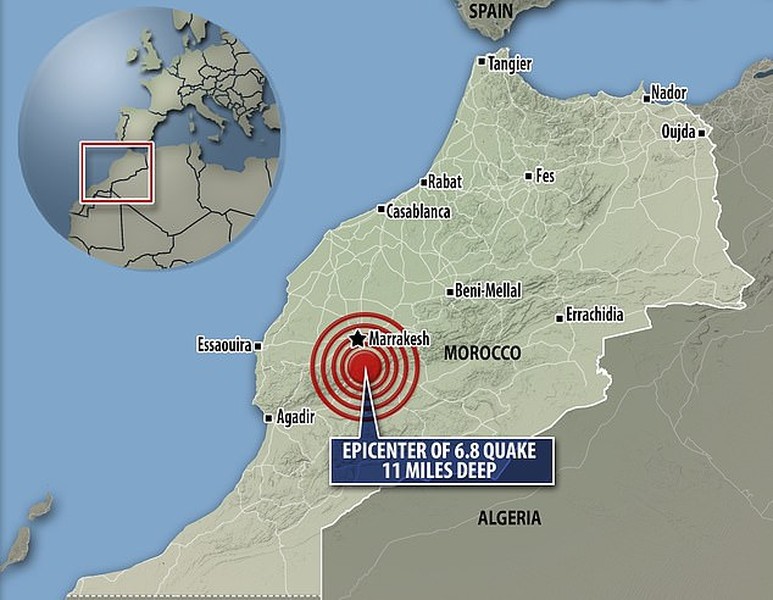Hình ảnh Maroc chạy đua với thời gian khi số nạn nhân động đất tăng chóng mặt 