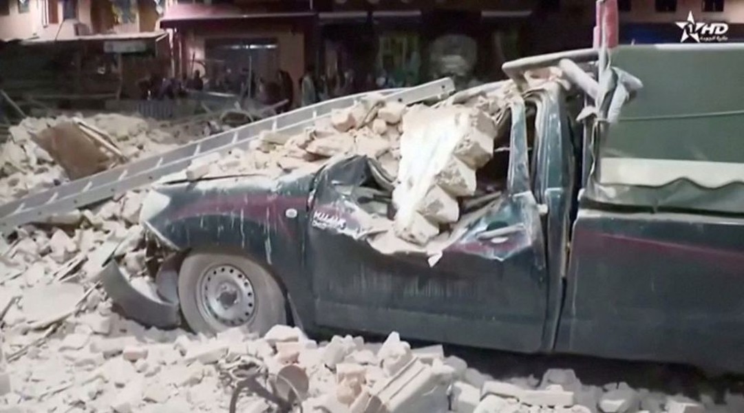 Hiện trường vụ động đất rung chuyển Maroc khiến hàng trăm người thiệt mạng