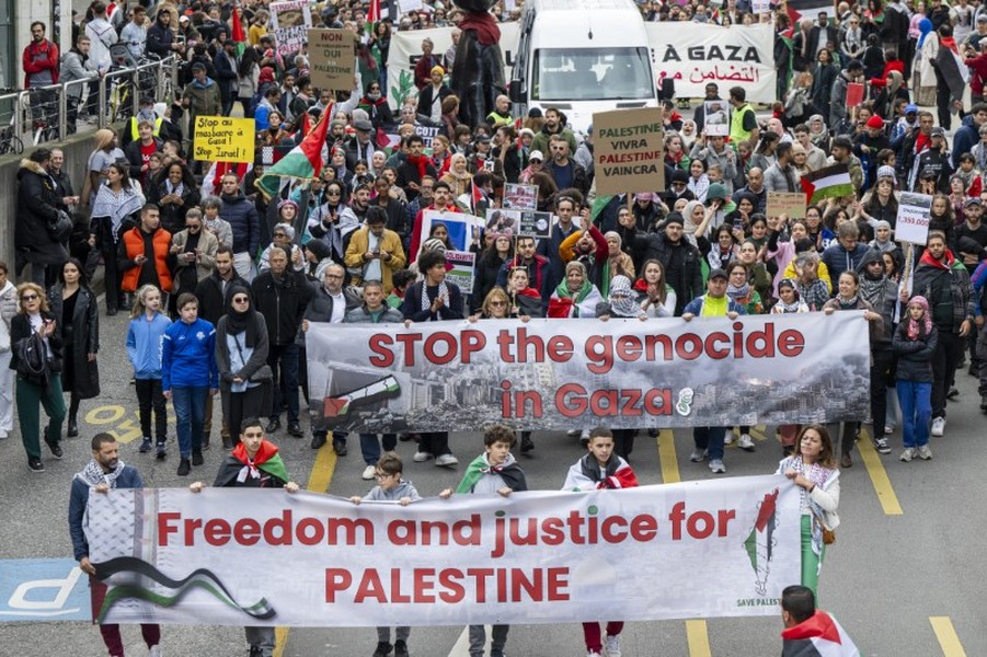 Chùm ảnh biển người trên thế giới biểu tình yêu cầu ngừng bắn ở Gaza