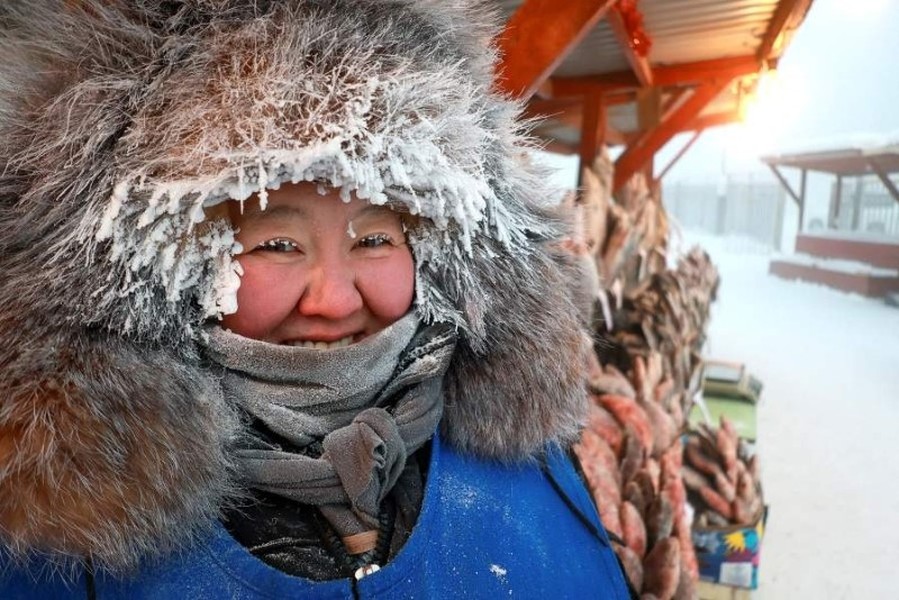 Chùm ảnh Siberia tê cóng khi nhiệt độ xuống -58 độ C 