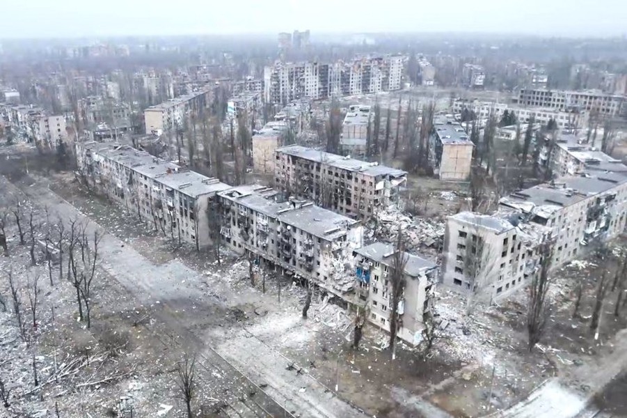 Hình ảnh Avdeevka hoàn toàn không còn lực lượng Ukraine
