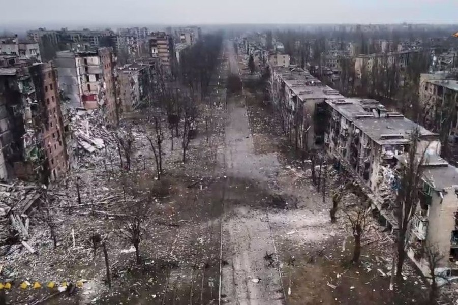 Hình ảnh Avdeevka hoàn toàn không còn lực lượng Ukraine
