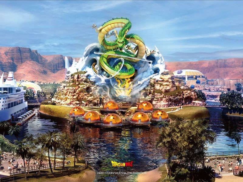 Chùm ảnh công viên giải trí Viên ngọc rồng đầu tiên trên thế giới