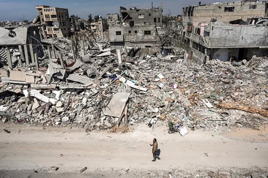 Hình ảnh Khan Yunis tan tành sau khi Israel rút khỏi nam Gaza