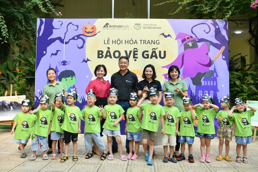 Lễ hội hóa trang bảo vệ gấu của học sinh mầm non Hà Nội