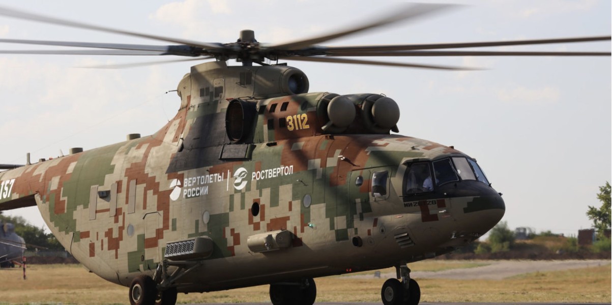 Trực thăng vận tải Mi-26T2V mạnh nhất thế giới trực chiến