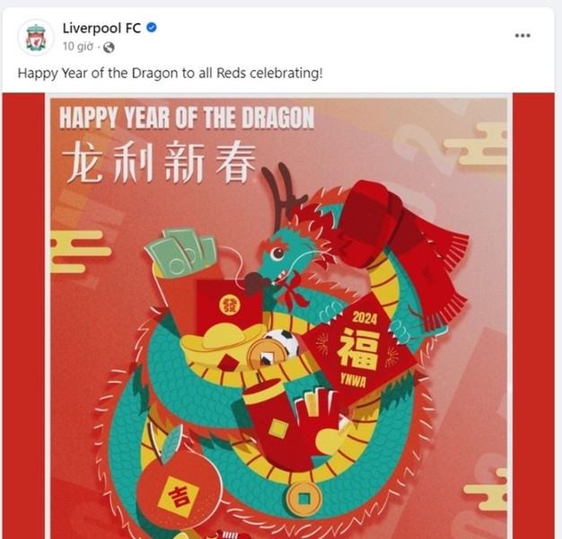 Man Utd, Liverpool... gửi lời chúc Tết đến fan Việt Nam