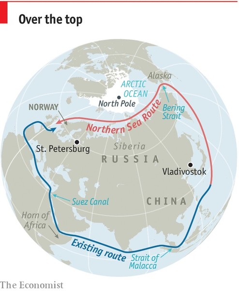 Bùng nổ hàng hóa vận chuyển qua tuyến đường Bắc Cực