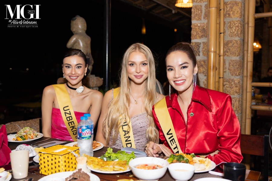 Thí sinh Miss Grand International mê mẩn món ăn Việt 