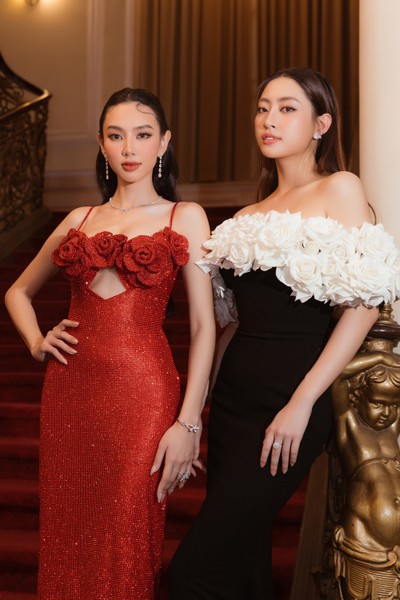 Hoa hậu Thùy Tiên, Tiểu Vy nổi bật trên thảm đỏ bế mạc Liên hoan phim Quốc tế 