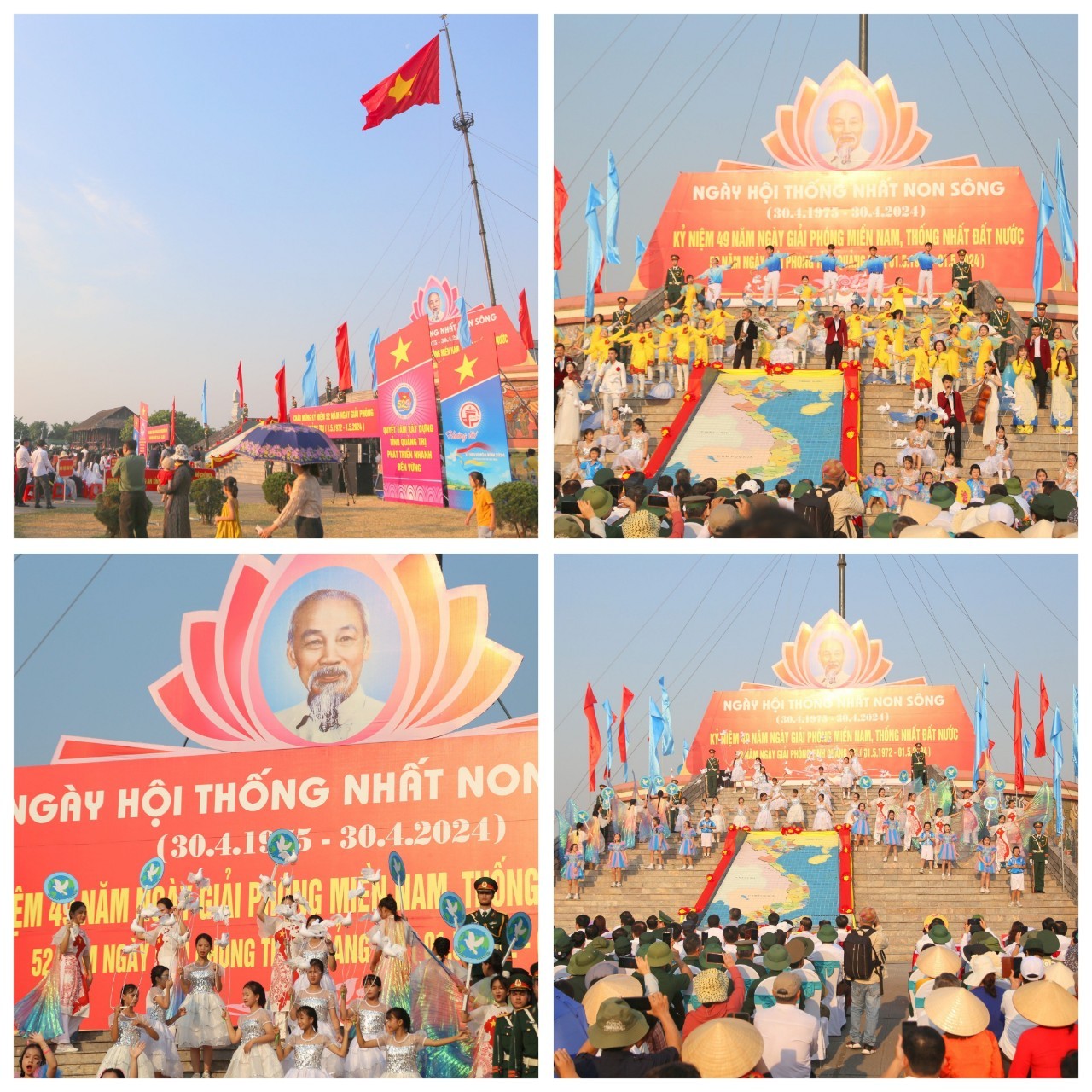 Phát biểu tại buổi lễ, ông Hoàng Nam, Phó Chủ tịch UBND tỉnh Quảng Trị nhấn mạnh, trong không khí hân hoan cùng Nhân dân cả nước chào mừng kỷ niệm 49 năm ngày đất nước thống nhất. 