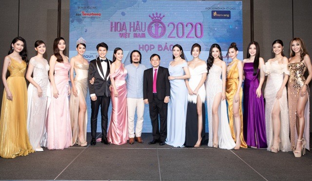 Họp báo cuộc thi Hoa hậu Việt Nam 2020.