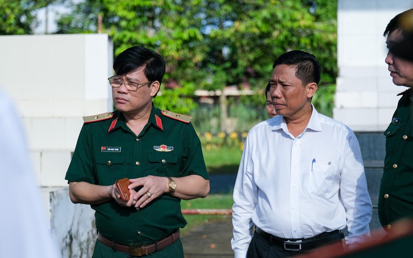 Thứ trưởng Nguyễn Văn Phúc kiểm tra thực tế Hội thao GDQP&AN THPT toàn quốc ảnh 3