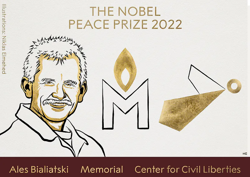 Ủy ban Nobel Na Uy công bố chủ nhân của giải Nobel Hòa bình 2022.