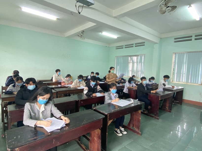 Học sinh lớp 12 tại Gia Lai trong thời gian ôn tập, chuẩn bị cho Kỳ thi tốt nghiệp THPT 2021.