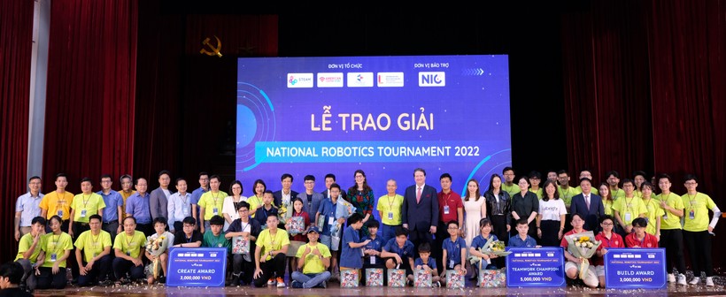 Các đội đạt giải tại National Robotics Tournament 2022.