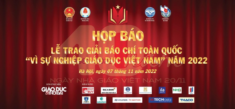 Họp báo tổng kết Giải báo chí 'Vì sự nghiệp giáo dục Việt Nam' năm 2022  ảnh 1