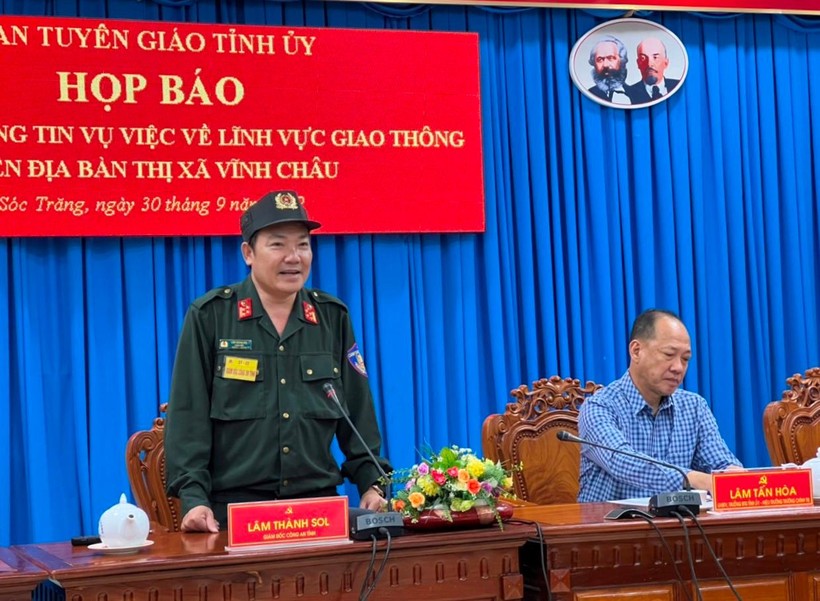Đại tá Lâm Thành Sol, Giám đốc công an tỉnh Sóc Trăng thông tin vụ việc.