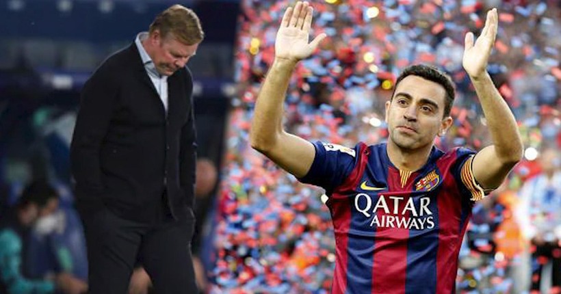 Xavi được đồn đoán sẽ dẫn dắt Barca trong thời gian tới.