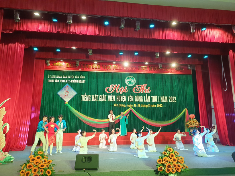 Yên Dũng, Bắc Giang tổ chức Hội thi “Tiếng hát giáo viên” năm 2022 ảnh 5