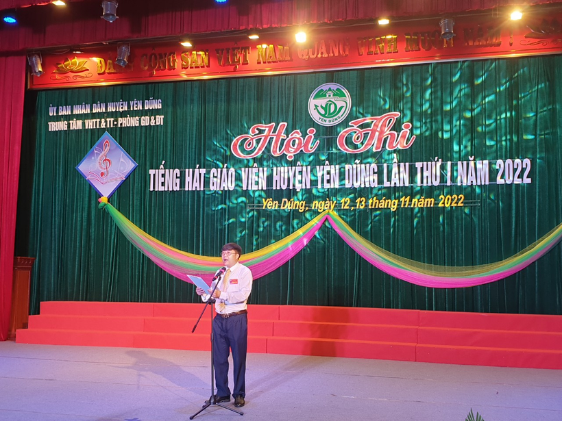 Yên Dũng, Bắc Giang tổ chức Hội thi “Tiếng hát giáo viên” năm 2022 ảnh 2