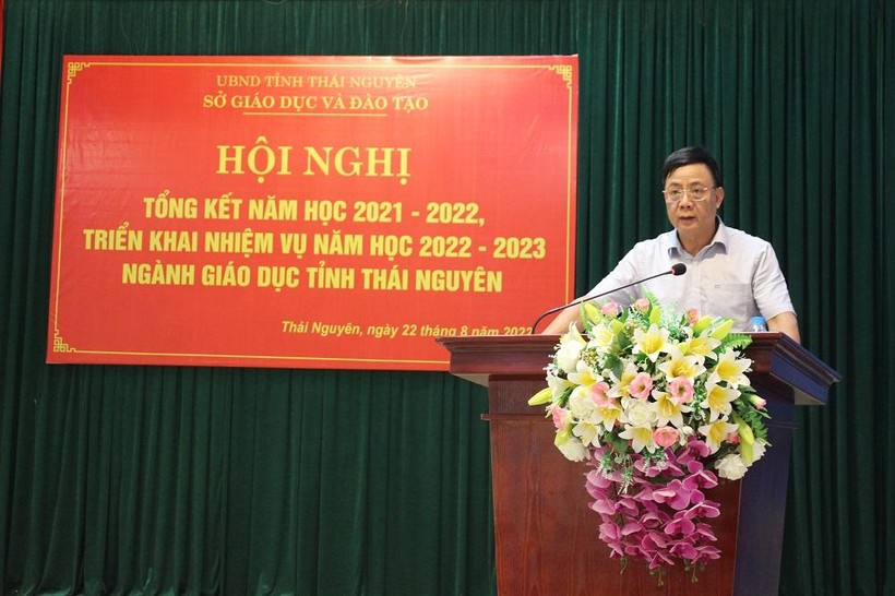 Ông Đặng Xuân Trường, Phó Chủ tịch Thường trực UBND tỉnh Thái Nguyên phát biểu tại Hội nghị