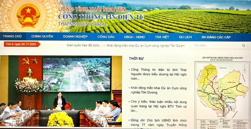 Cổng Thông tin điện tử tỉnh Thái Nguyên đổi mới sáng tạo nâng cao chất lượng.
