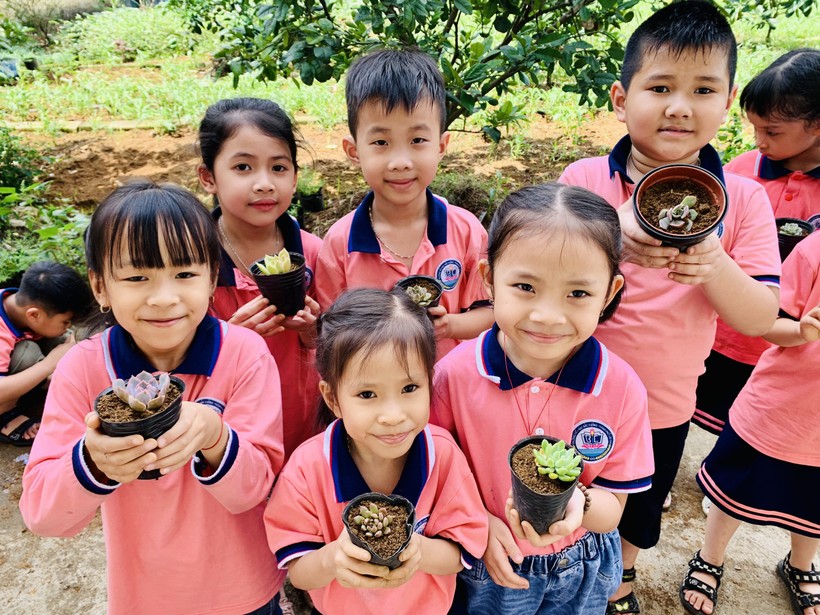 Học sinh Lào Cai đổi gần 5 tấn phế liệu lấy cây xanh ảnh 8