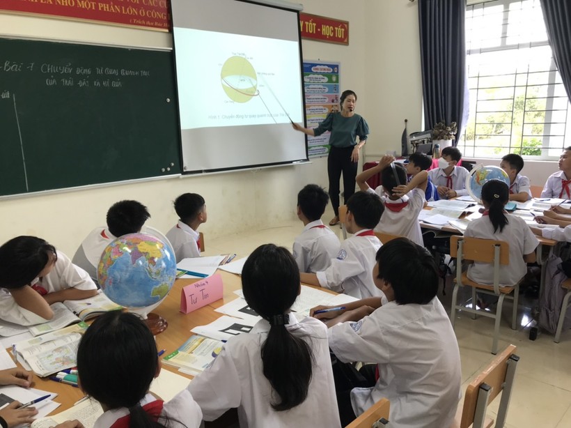 Lớp học thông minh được thành phố Lai Châu thực hiện thí điểm.