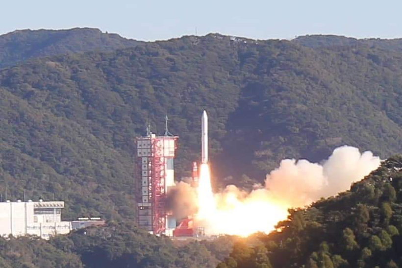 Tên lửa Epsilon số 4 của Nhật Bản được phóng ngày 18/1 mang theo vệ tinh MicroDragon của Việt Nam. Ảnh: VNSC.