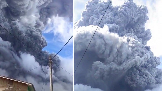 Indonesia: Núi lửa phun trào dữ dội khiến đảo Sumatra chìm trong bóng tối