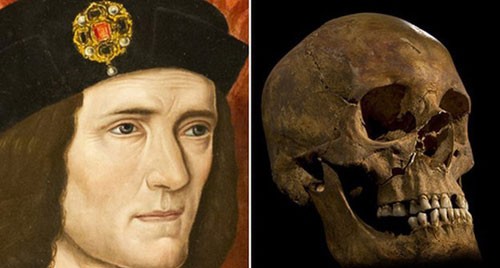 Hình ảnh được lưu lại trong sử sách của vua Richard III, và hài cốt tìm thấy năm 2012 