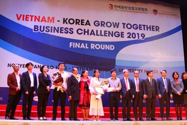 Giải đặc biệt Vietnam - Korea Grow Together Business Challenge 2019 được trao cho đội JLT.