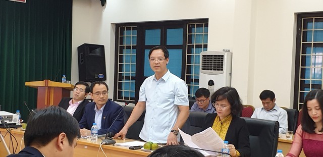 Tổng cục trưởng Tổng cục Giáo dục nghề nghiệp Trương Anh Dũng phát biểu tại buổi họp.