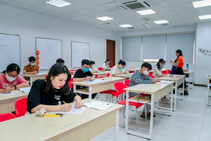 Học sinh THCS thi tuyển vào lớp 10 Trường THPT FPT Đà Nẵng.