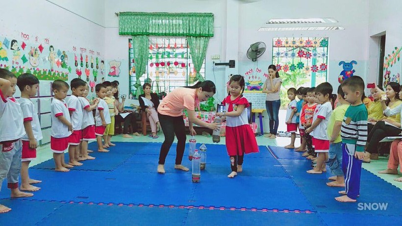 Hoạt động học tập của trẻ mầm non ở tỉnh Quảng Nam. 
