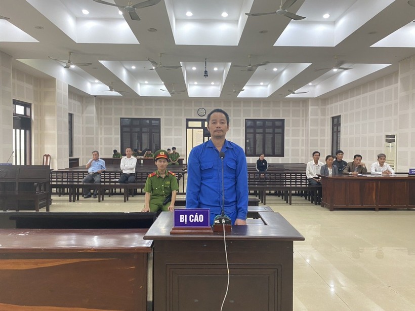 Bị cáo Hồ Thành tại phiên tòa. Ảnh: Trang Bình. 
