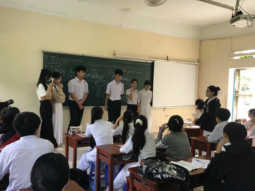 Học sinh Trường THPT Phan Thành Tài (TP Đà Nẵng).